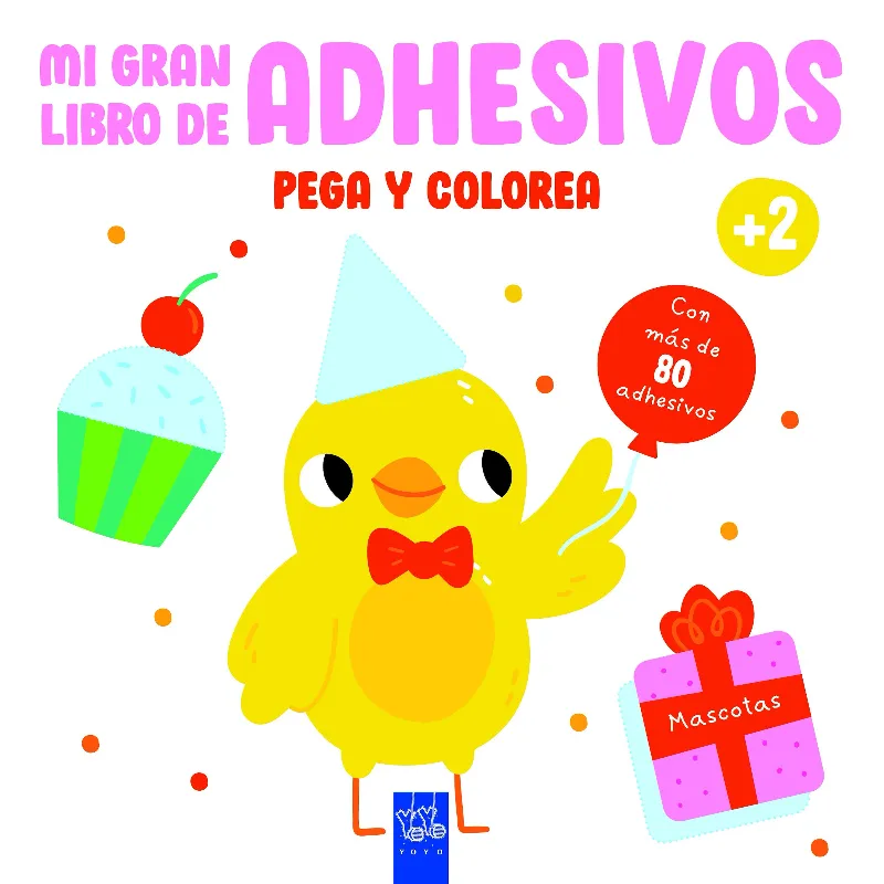 Mi gran libro de adhesivos. Pega y colorea. MASCOTAS