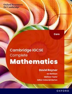 CAMBRIDGE IGCSE COMPLETE MATH CORE SB 6E