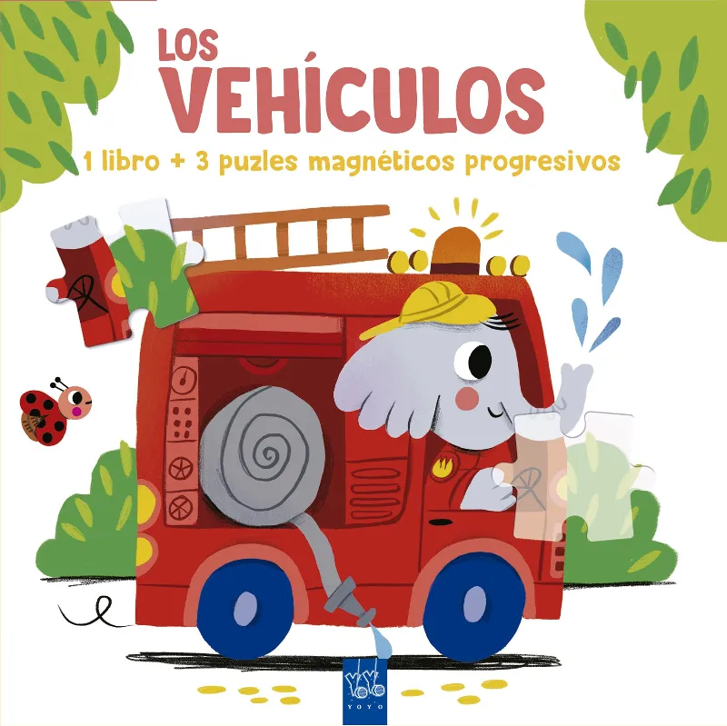 Lee y juega con puzles magnéticos. Los vehículos