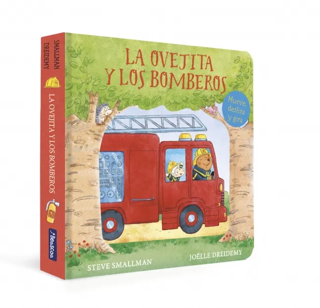 LA OVEJITA Y LOS BOMBEROS - LIBRO DE CARTÓN CON MECANISMOS-