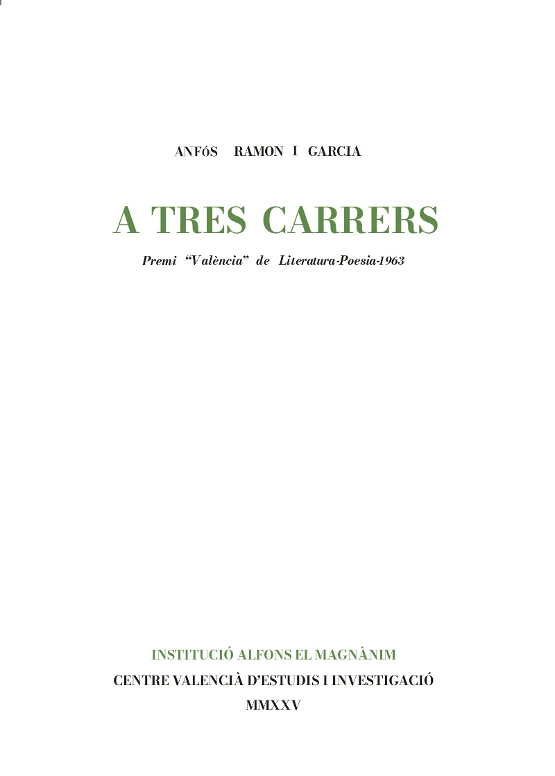 A TRES CARRERS