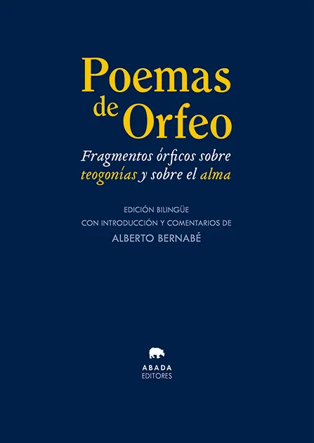 POEMAS DE ORFEO -ED. BILINGÜE-