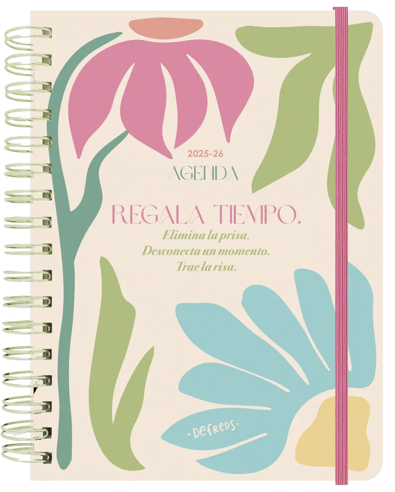 Agenda escolar semanal 2025-2026 Defreds