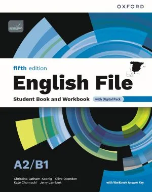 ENGLISH FILE A2/B1 SB + WB WITH KEY PACK 5ED