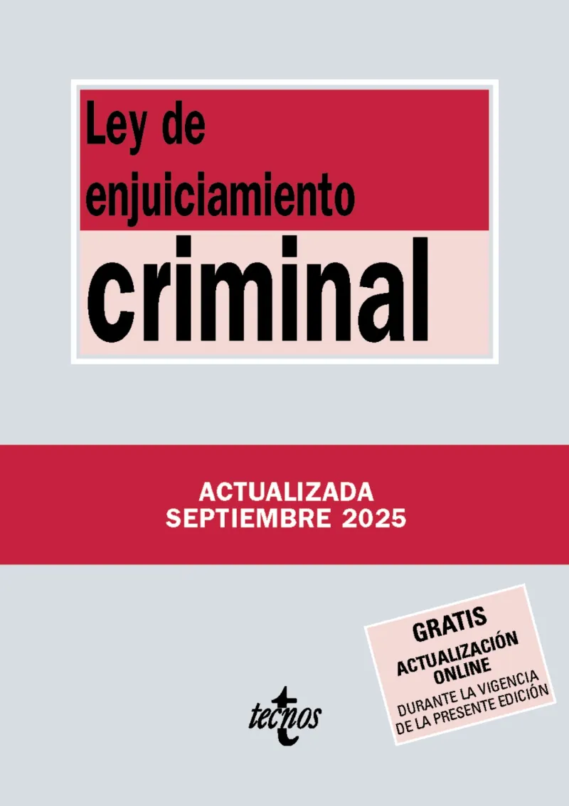 LEY DE ENJUICIAMIENTO CRIMINAL(9ª EDICIÓN 2025)