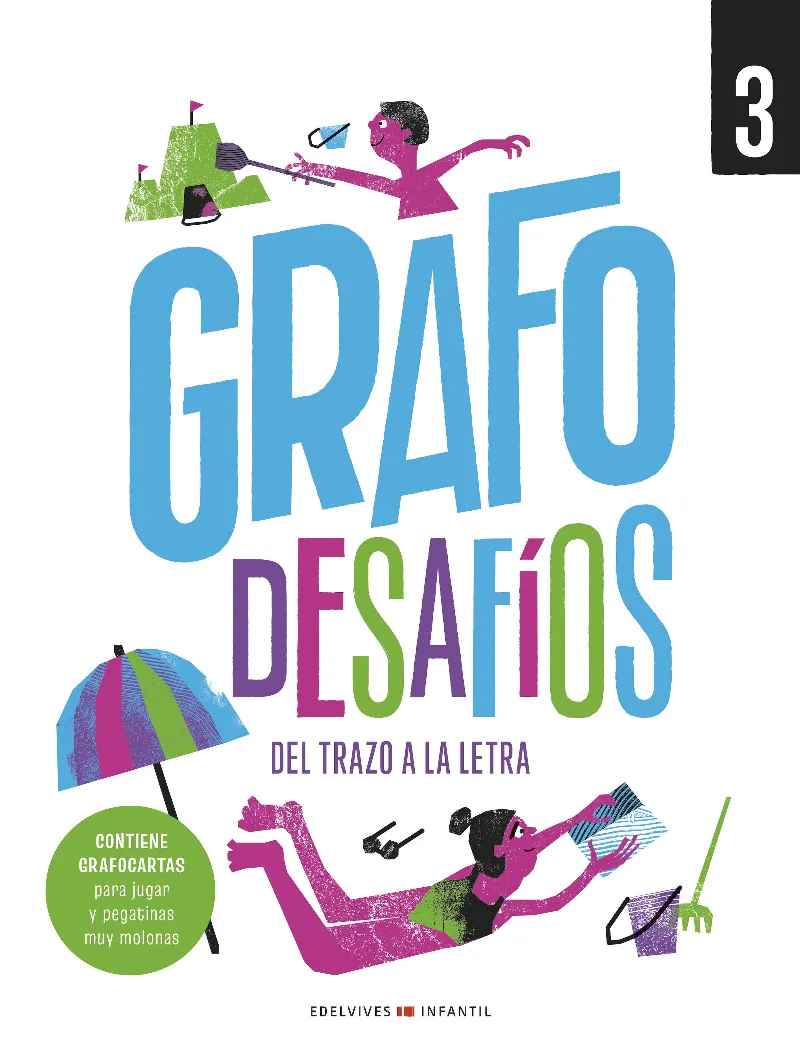 GRAFO DESAFÍOS, DEL TRAZO A LA LETRA, CUADERNO 3