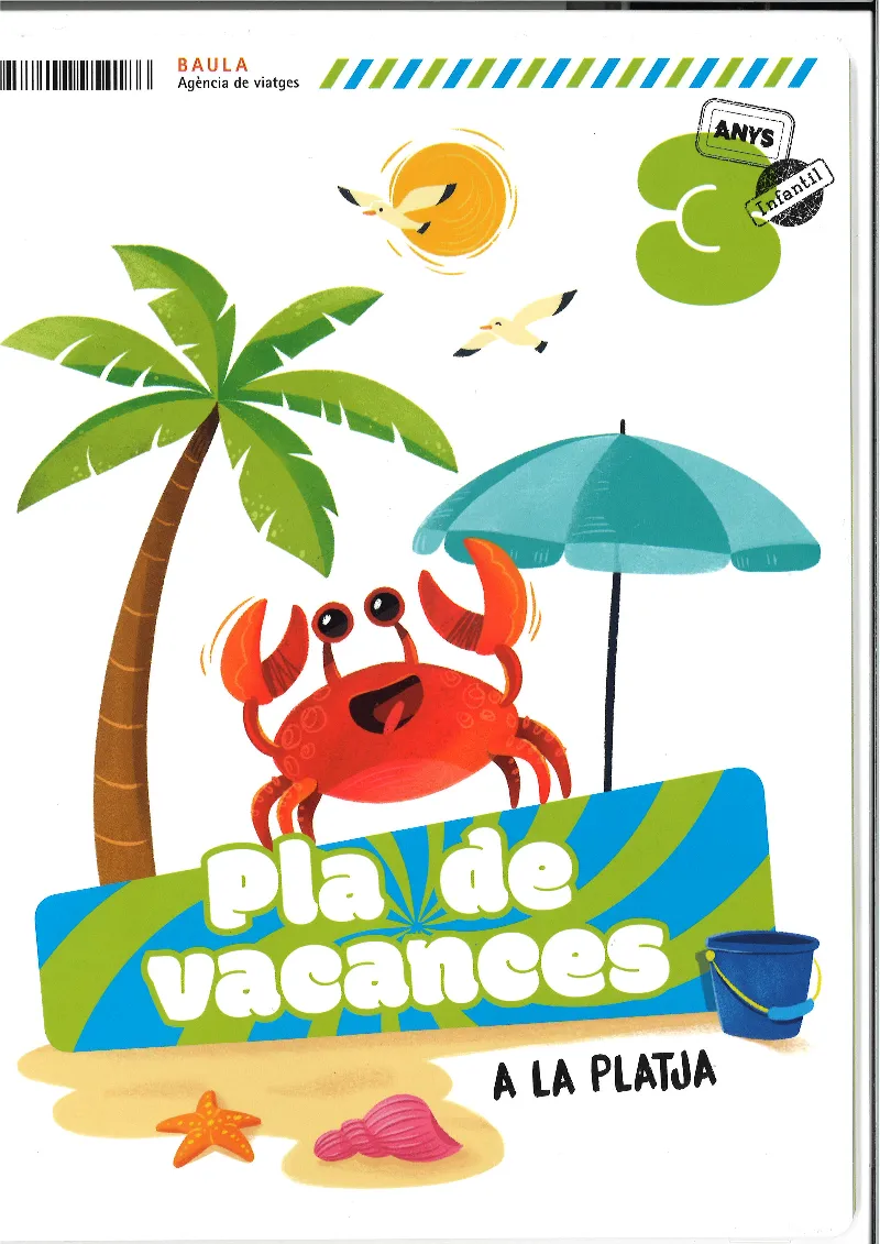 PLÀ DE VACANCES.A LA PLATJA 3 ANYS INFANTIL