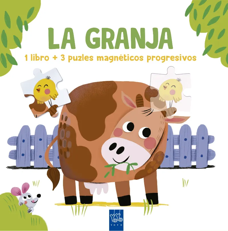 Lee y juega con puzles magnéticos. La granja