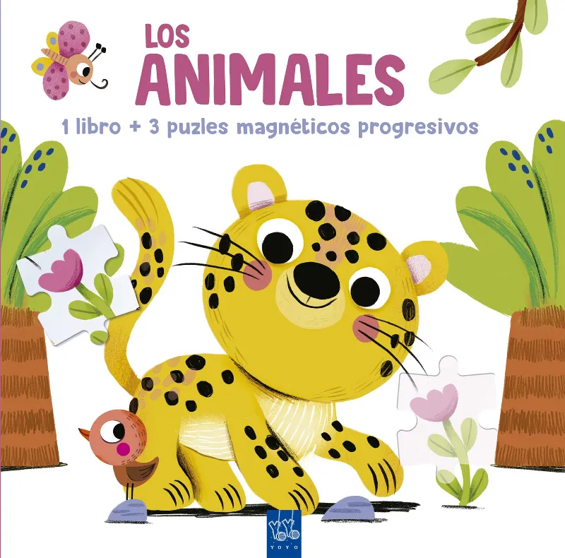 Lee y juega con puzles magnéticos. Los animales