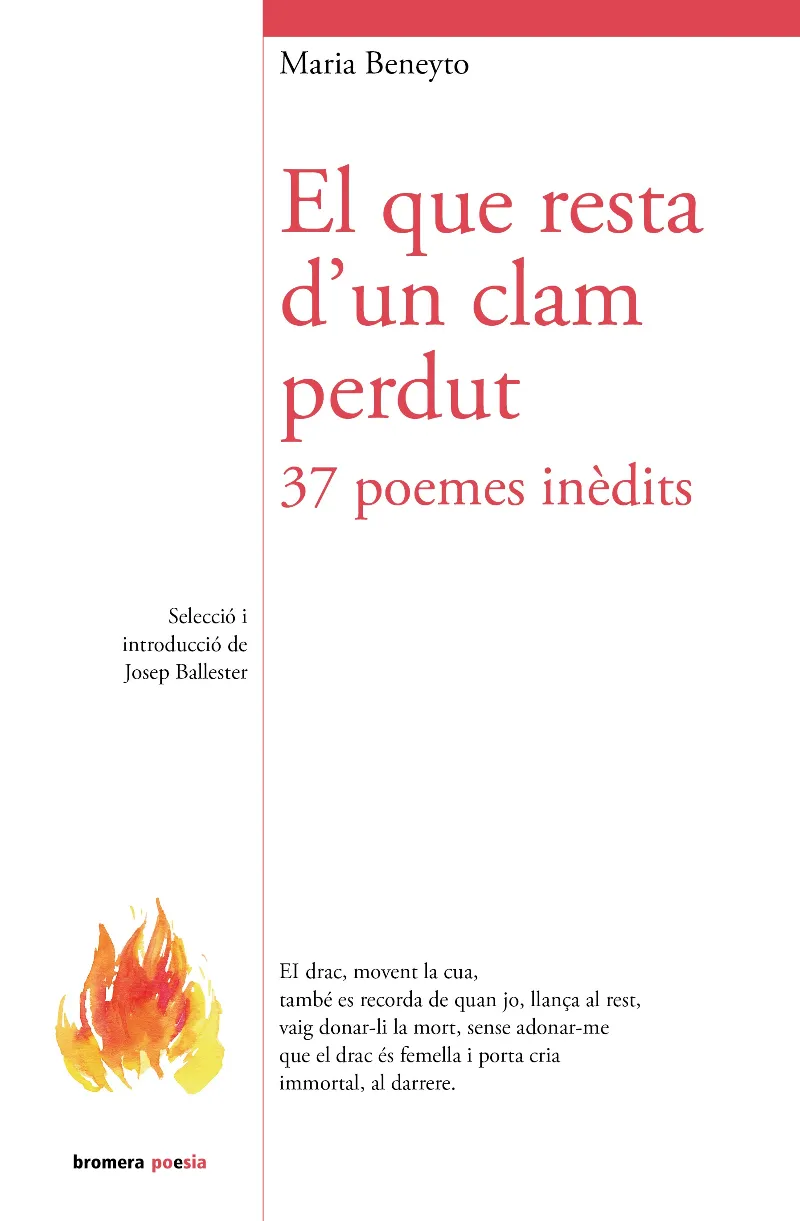 EL QUE RESTA D’UN CLAM PERDUT. 37 POEMES