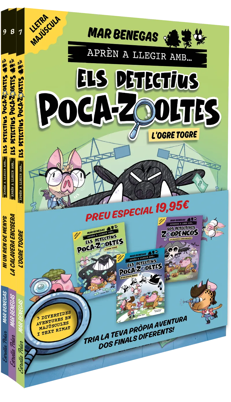 PACK APRÈN A LLEGIR AMB... ELS DETECTIUS POCA-ZOOLTES! 7,8 I 9: EN LLETRA MAJÚS