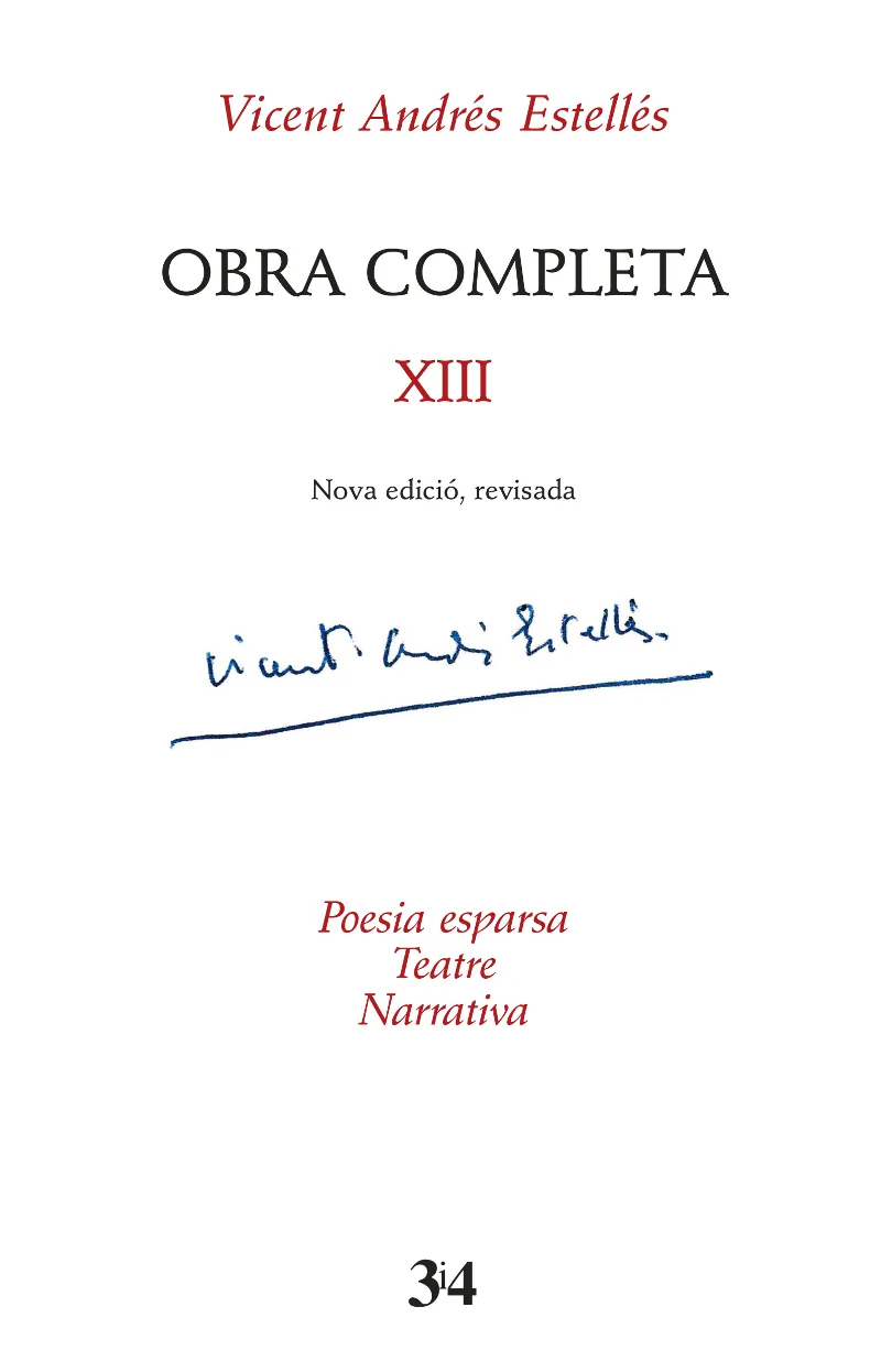 OBRA COMPLETA REVISADA, VOLUM 13