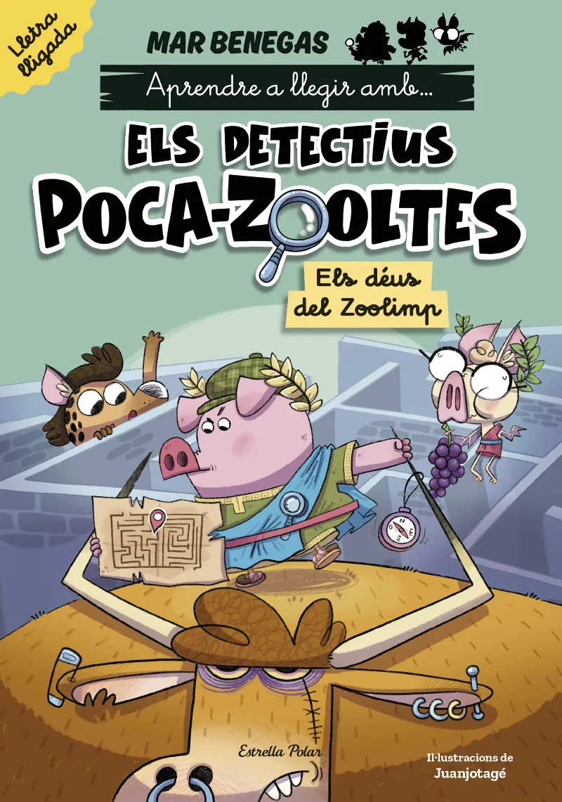 Aprendre a llegir amb els detectius Poca-zooltes Lletra lligada 2. Els déus del