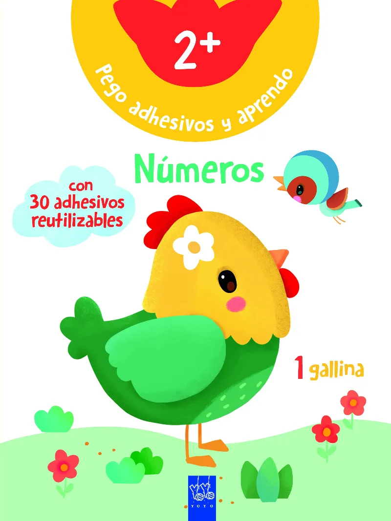 Pego adhesivos y aprendo. Números +2