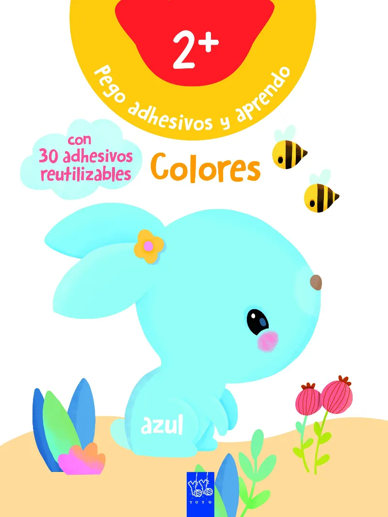 Pego adhesivos y aprendo. Colores +2