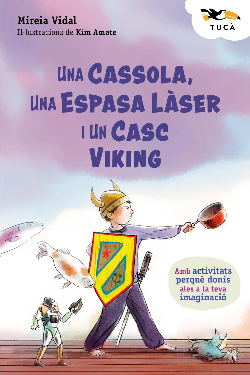 UNA CASSOLA, UNA ESPASA LÀSER I UN CASC VIKING