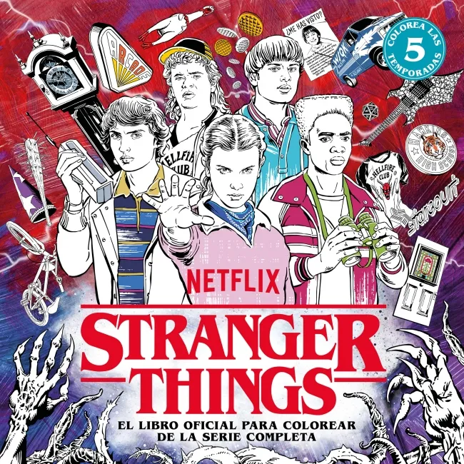 STRANGER THINGS. EL LIBRO OFICIAL PARA COLOREAR DE LA SERIE COMPLETA