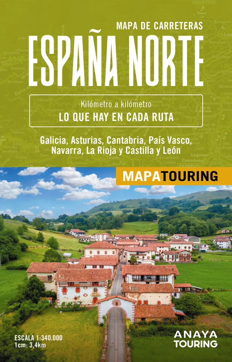 MAPA DE CARRETERAS DE ESPAÑA NORTE 1:340.000(EDICIÓN 2026)