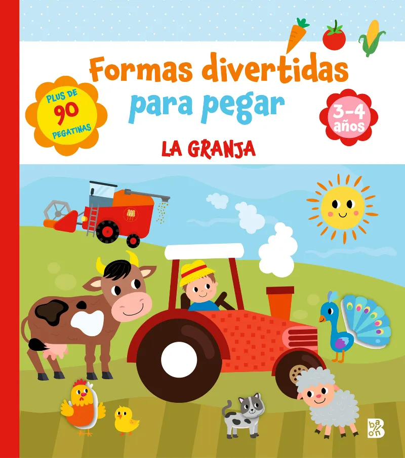 FORMAS DIVERTIDAS PARA PEGAR - LA GRANJA -3/4 AÑOS