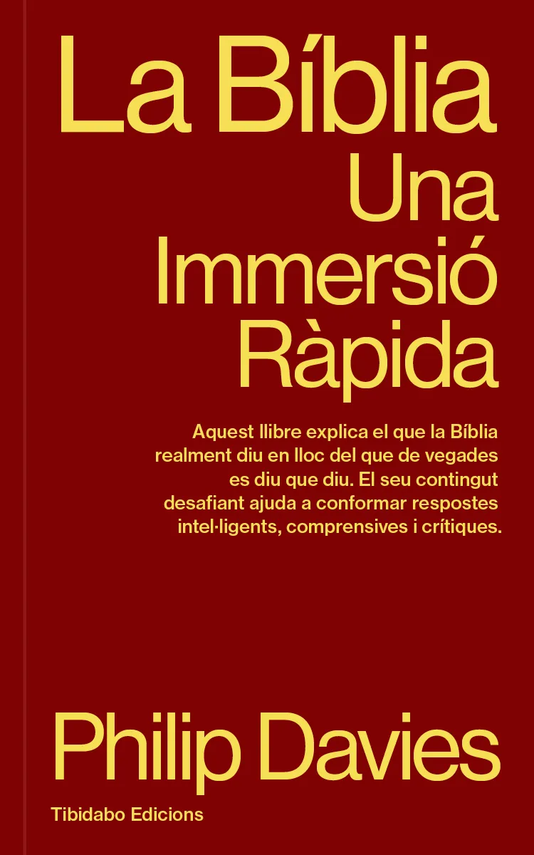 LA BÍBLIA.UNA IMMERSIÓ RÀPIDA