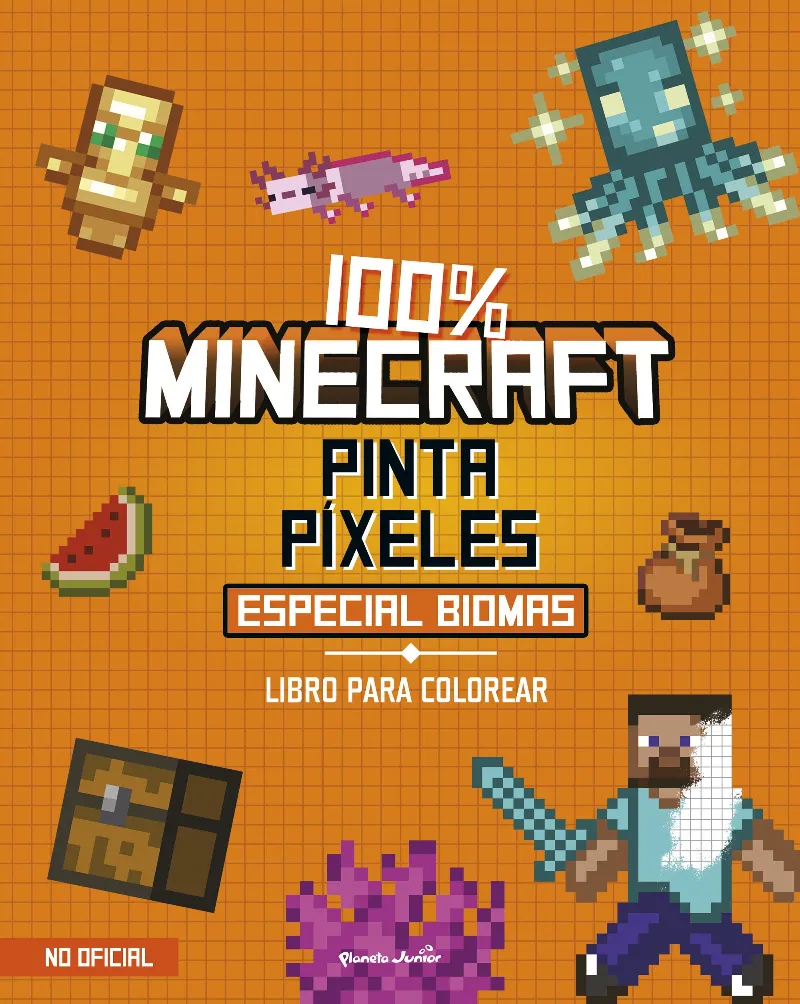 100% MINECRAFT. PINTA PÍXELES. ESPECIAL BIOMAS
