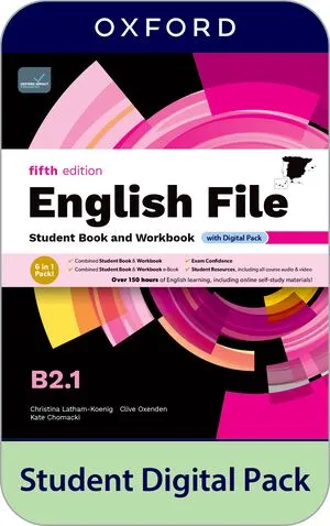 ENGLISH FILE B2.1 SB + WB WITHOUT KEY KEY 5ED