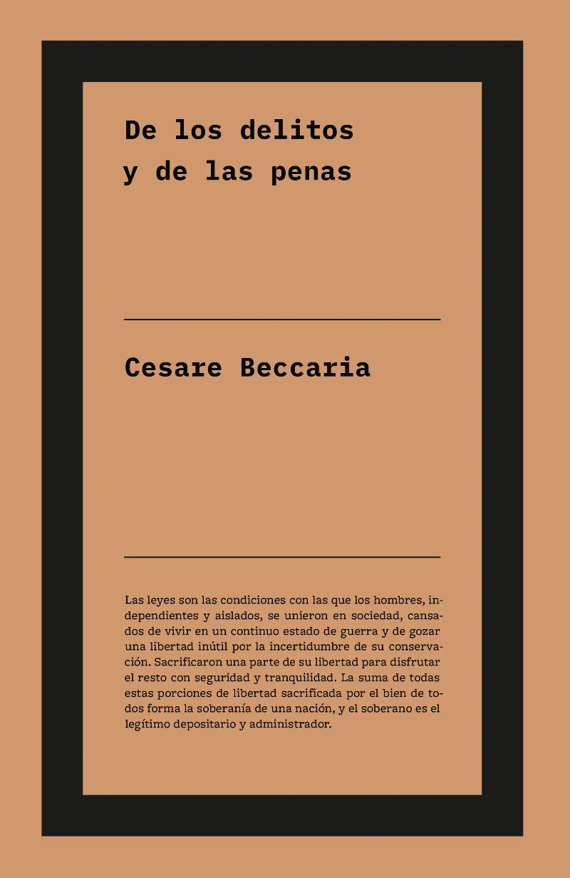 DE LOS DELITOS Y DE LAS PENAS