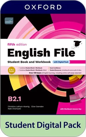 ENGLISH FILE B2.1 SB + WB WITH KEY 5ED