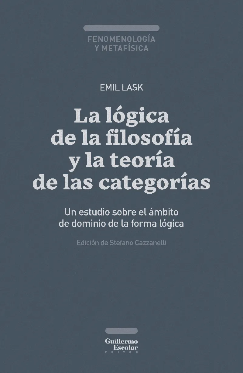 LA LÓGICA DE LA FILOSOFÍA Y LA TEORÍA DE LAS CATEGORÍAS