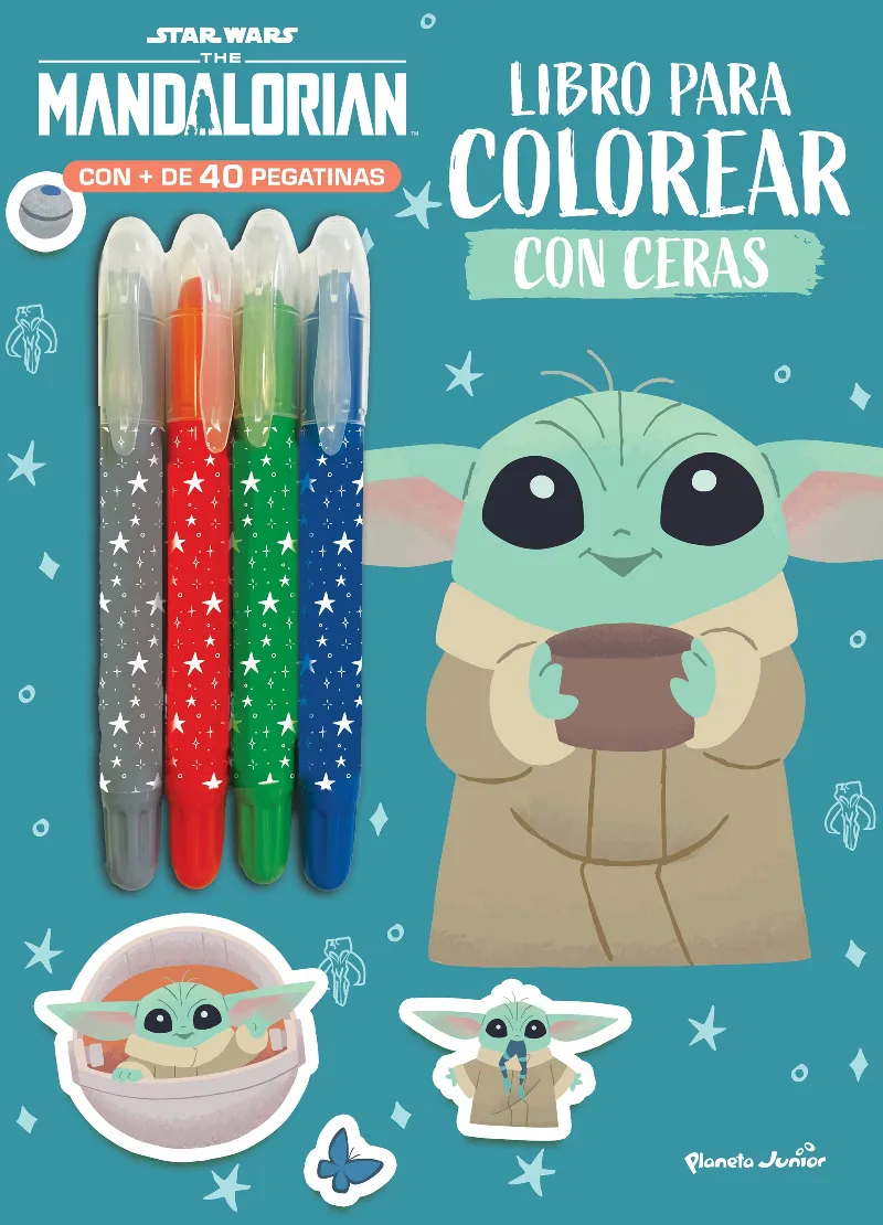 STAR WARS. THE MANDALORIAN. LIBRO PARA COLOREAR CON CERAS