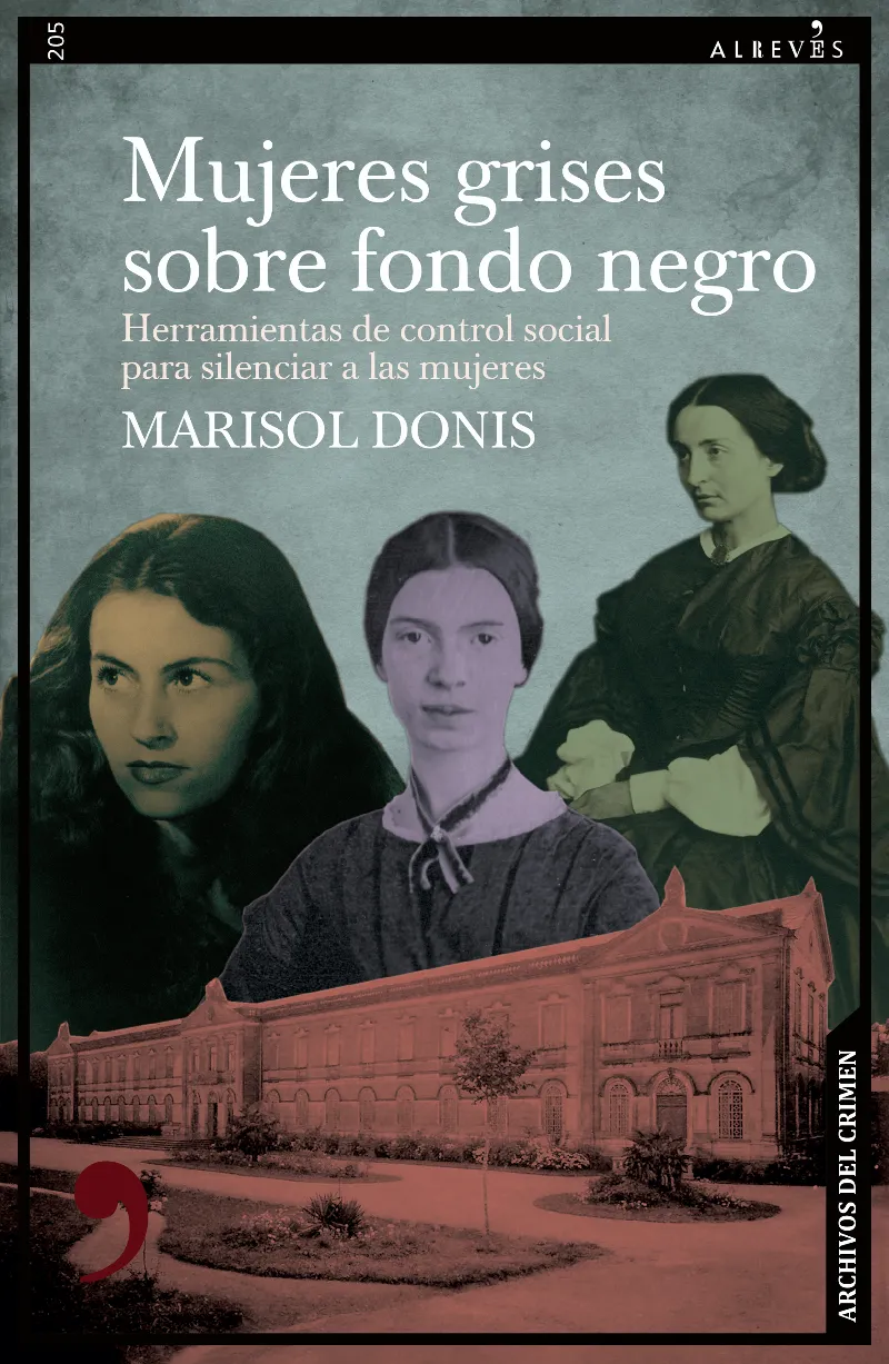 MUJERES GRISES SOBRE FONDO NEGRO