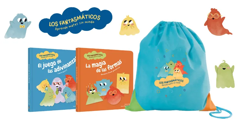PACK LOS FANTASMÁTICOS: 2 DIVERTIDOS CUENTOS + MOCHILA INFANTIL DE REGALO