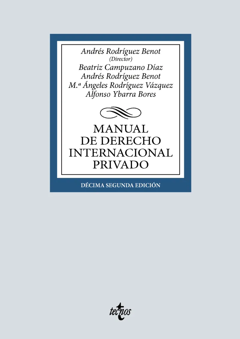 MANUAL DE DERECHO INTERNACIONAL PRIVADO