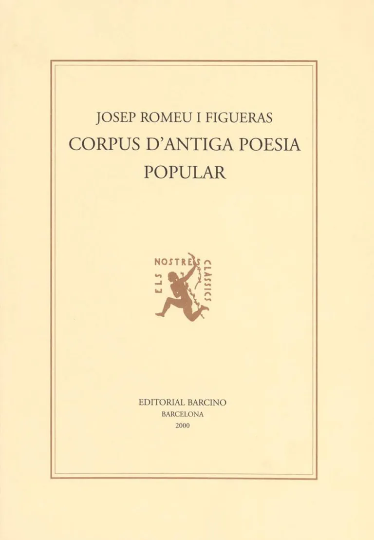 CORPUS D'ANTIGA POESIA POPULAR