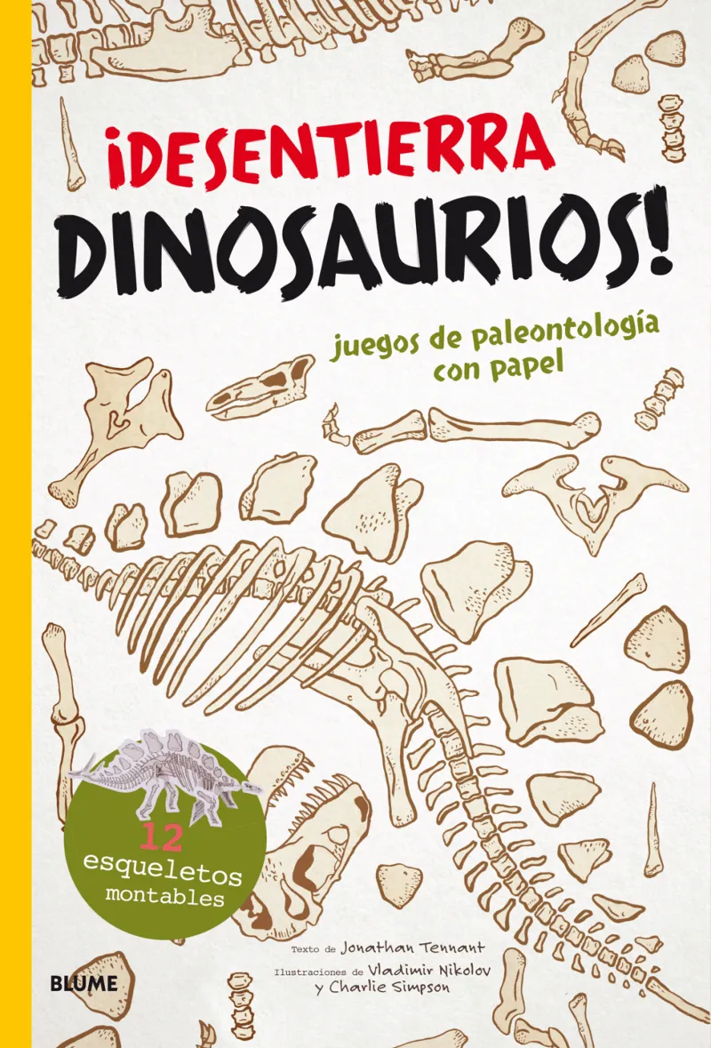 DESENTIERRA DINOSAURIOS -12 ESQUELETOS MONTABLES-
