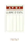 Llibre d'estil del diari Avui