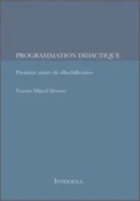 Programmation didactique. Première anée de «Bachillerato»