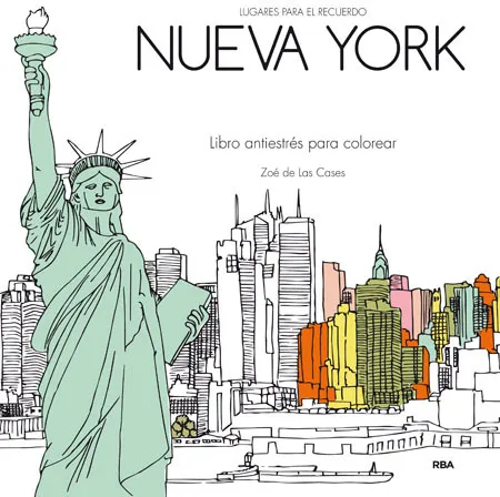 NUEVA YORK SECRETO -LIBRO ANTIESTRES PARA COLOREAR-