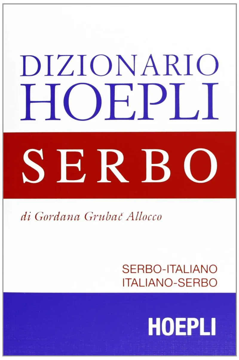 DIZIONARIO HOEPLI SERBO