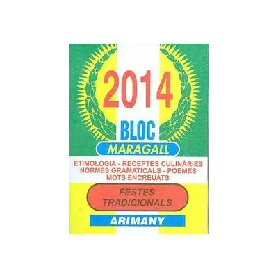 CALENDARI BLOC MARAGALL 2015 PETIT