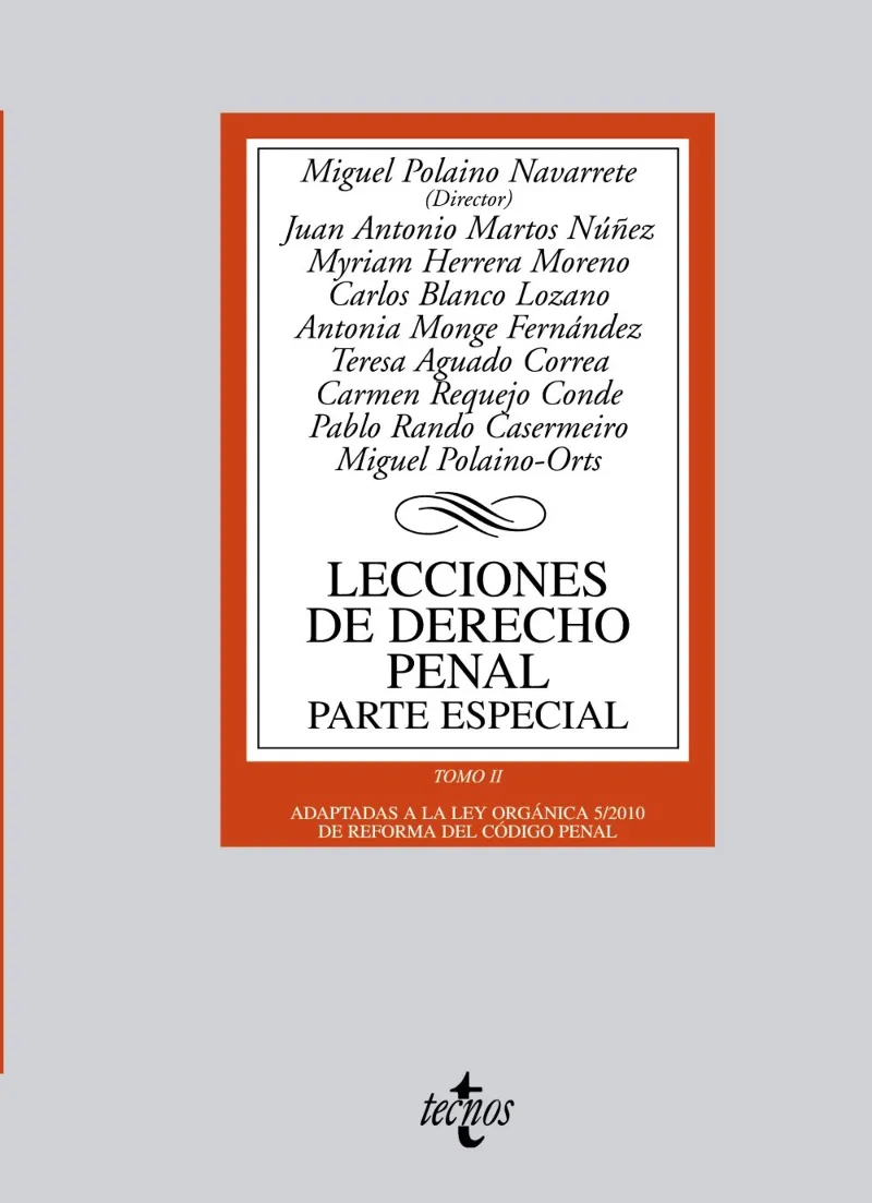 LECCIONES DE DERECHO PENAL PARTE ESPECIAL TOMO II