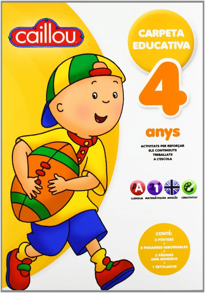 CAILLOU CARPETA EDUCATIVA 4 ANYS