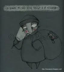 HOMBRE DEL SACO TIENE MIEDO A LA OSCURIDAD,EL