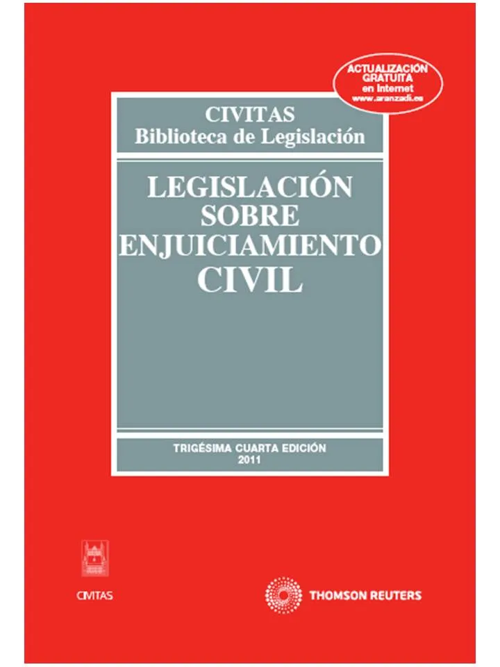 LEGISLACION SOBRE ENJUICIAMIENTO CIVIL