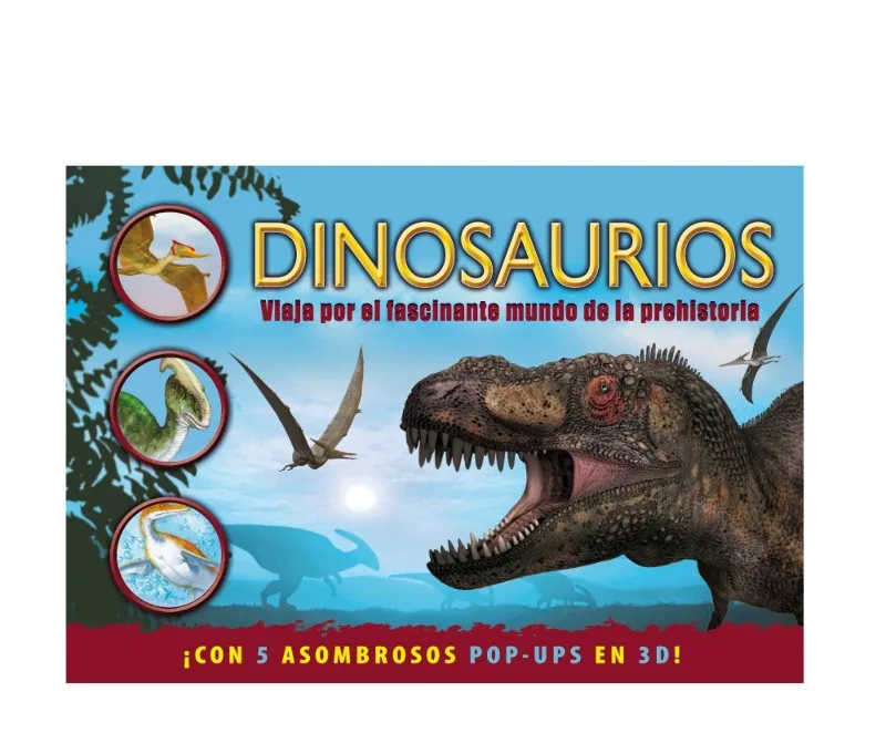 DINOSAURIOS -5 POP UPS EN 3D-