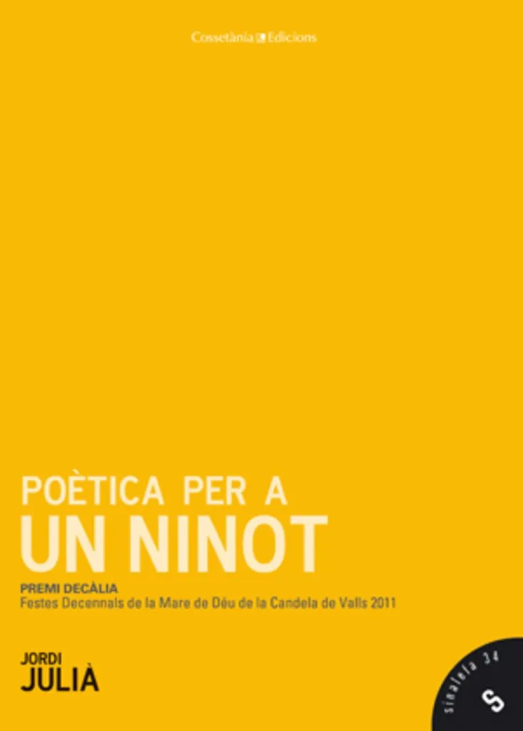 POETICA PER A UN NINOT -PREMI DECALIA-