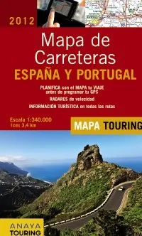 MAPA CARRETERAS DE ESPAÑA Y PORTUGAL 2012