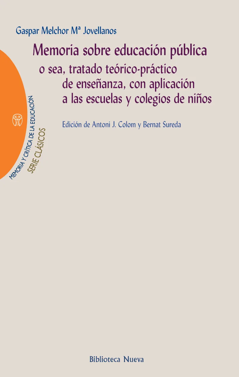 MEMORIA SOBRE EDUCACION PUBLICA O SEA TRATADO