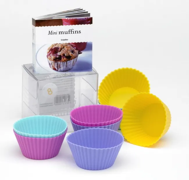 MINI MUFFINS -MINI LIBRO CON RECETAS + 8 MOLDES-
