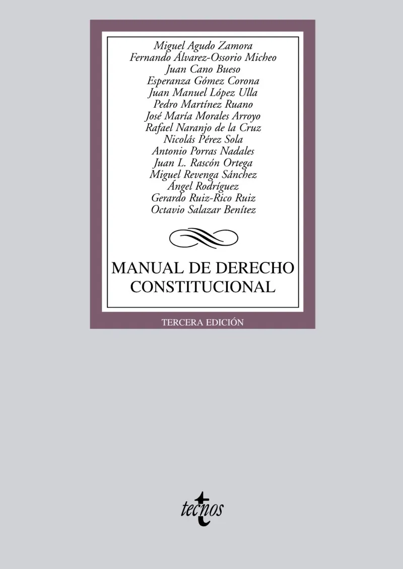 MANUAL DE DERECHO CONSTITUCIONAL -3ºED.-